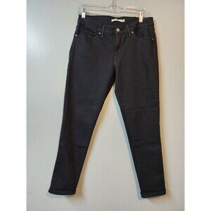 Levi's Pants Womens Size 30 Skinny Stretch Black Denim Jeans Casual 711